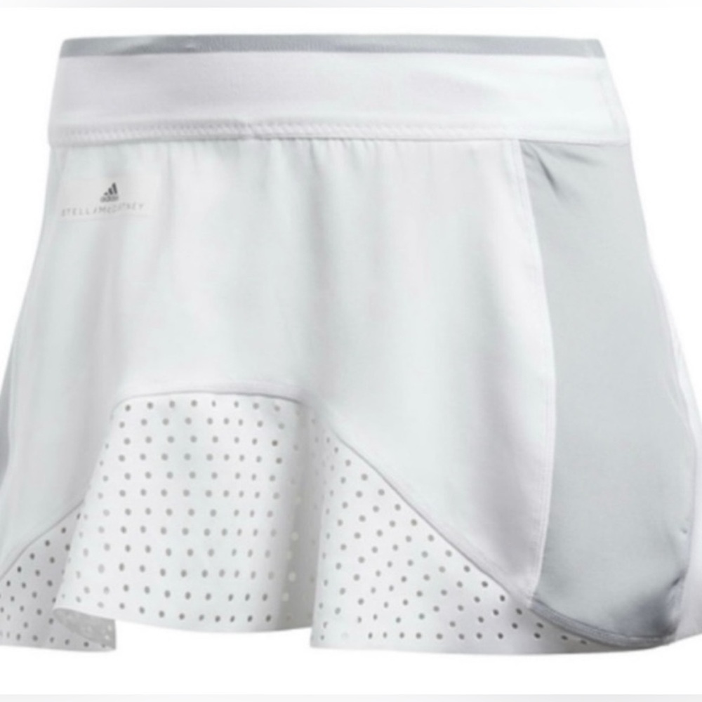 Adidas by Stella McCartney Gray and White Tennis Skirt